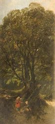 Landschaft mit Figuren